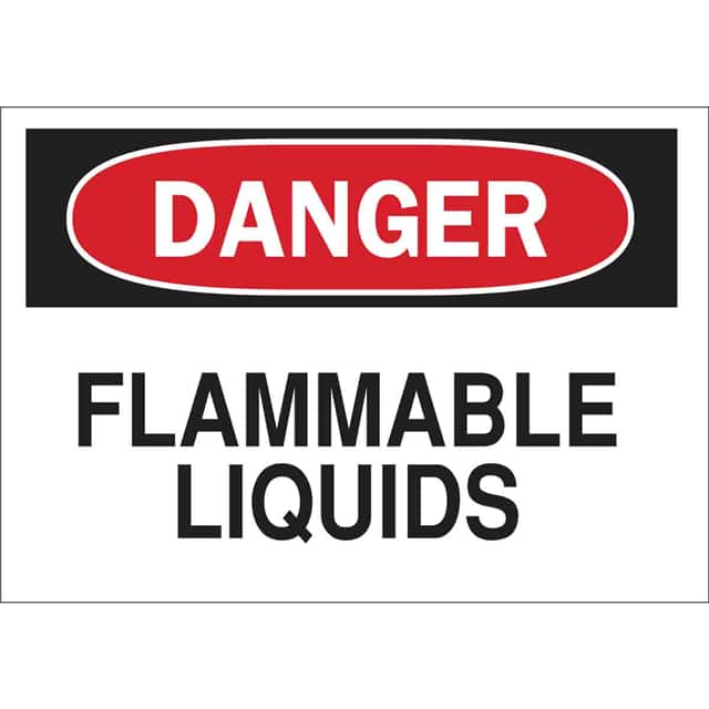 43241 B555 7X10 RED/BLK/WHT DANGER