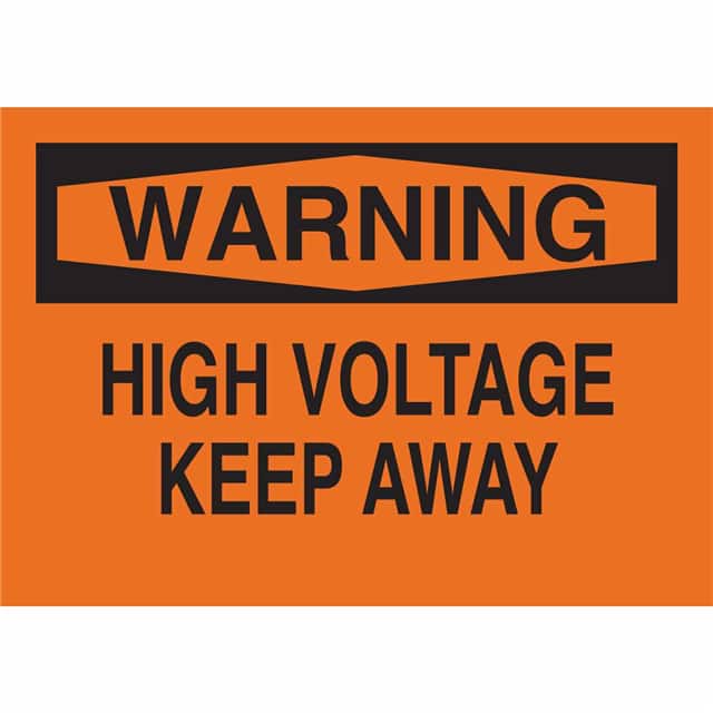 41128 B555 7X10 BLK/ORG WARNING