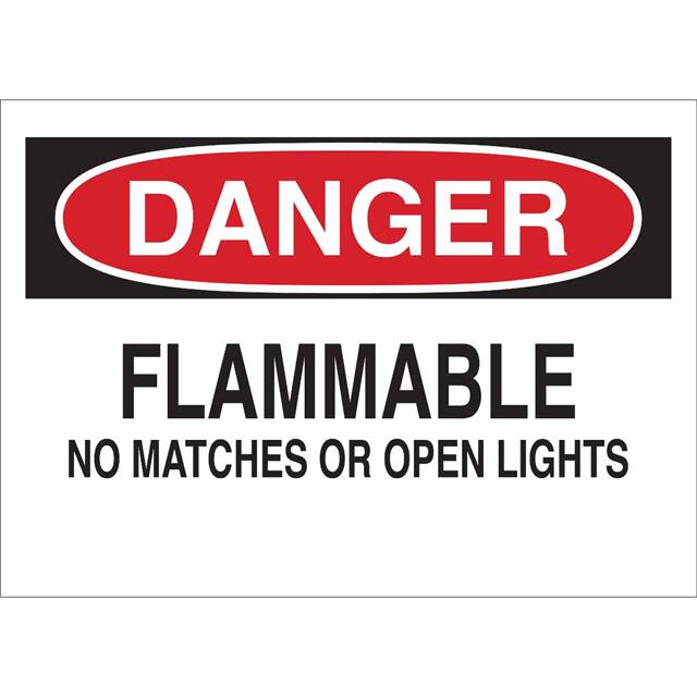 43247 B555 7X10 RED/BLK/WHT DANGER