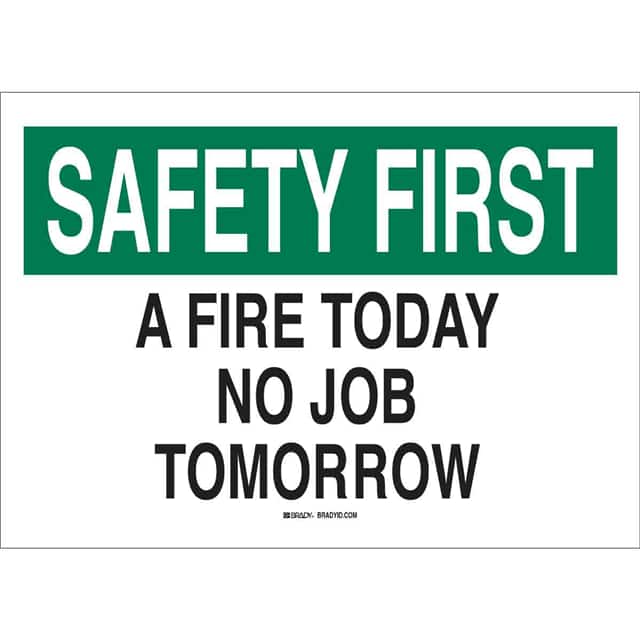 43265 B555 7X10 GRN/BLK/WHT SAFETY FIR