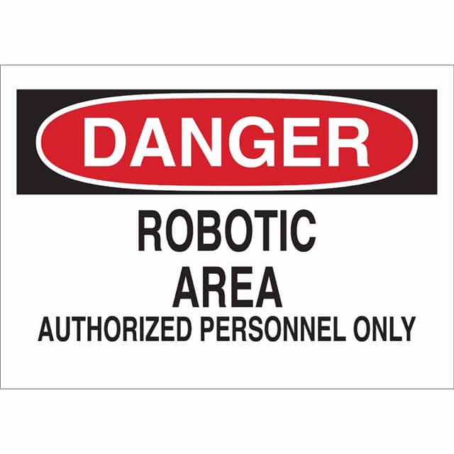40689 B555 7X10 RED/BLK/WHT DANGER