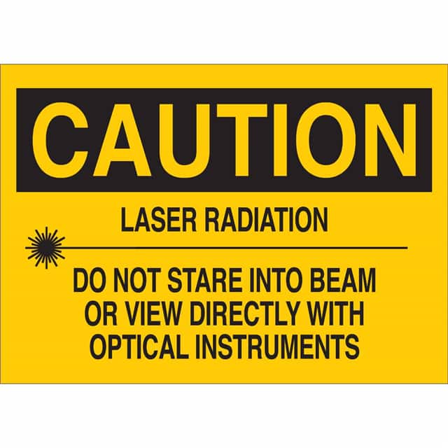 41153 B555 10X14 BLK/YEL CAUTION