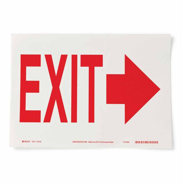 118143 B558 10X14 RED/WHT SUSTAINABLE E