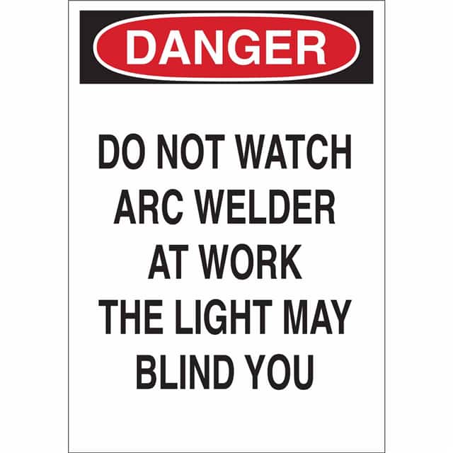 41172 B555 10X7 RED/BLK/WHT DANGER