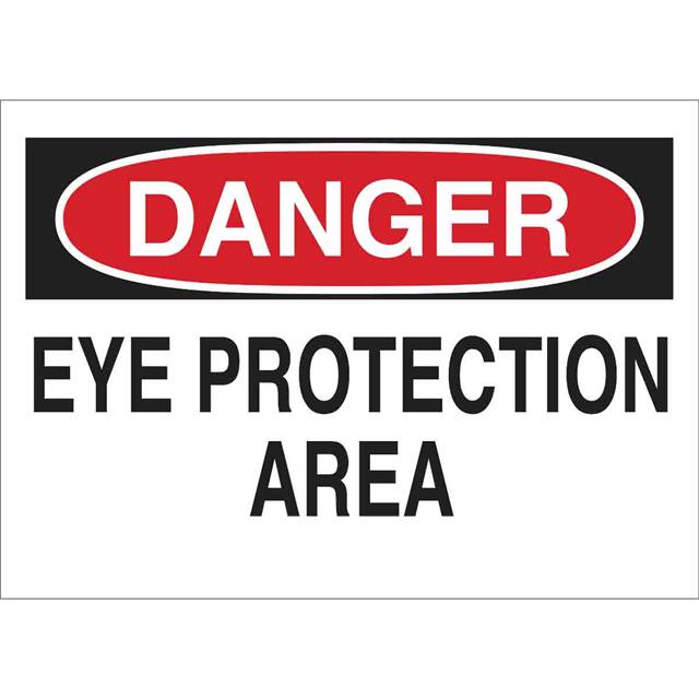 41177 B555 10X14 RED/BLK/WHT DANGER