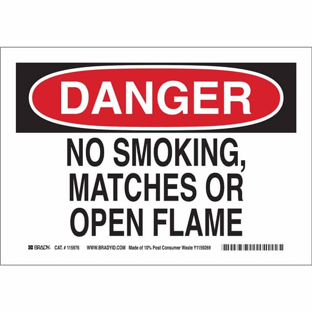 116140 B563,ECO, 7"H X 10"W, DANGER SIG