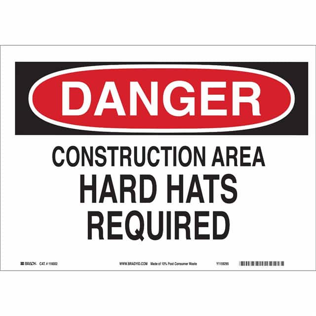 116166 B563,ECO, 10"H X 14"W, DANGER SI