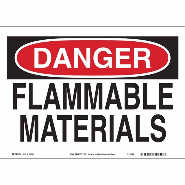 116165 B563,ECO, 7"H X 10"W, DANGER SIG