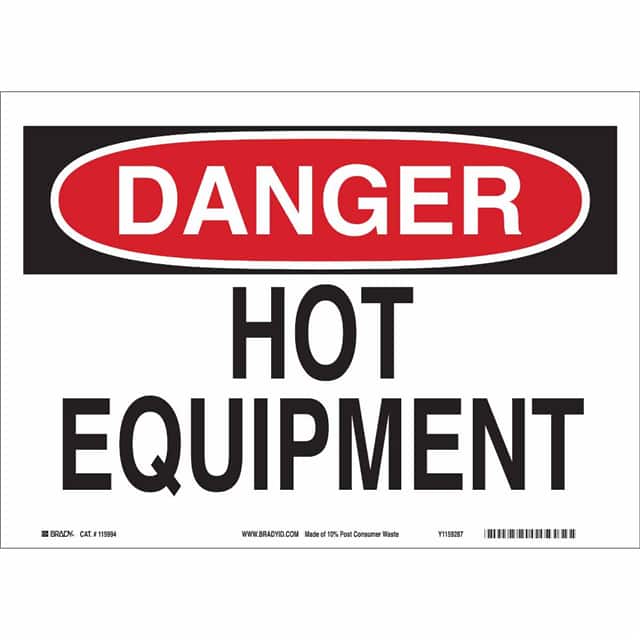 116158 B563,ECO, 10"H X 14"W, DANGER SI