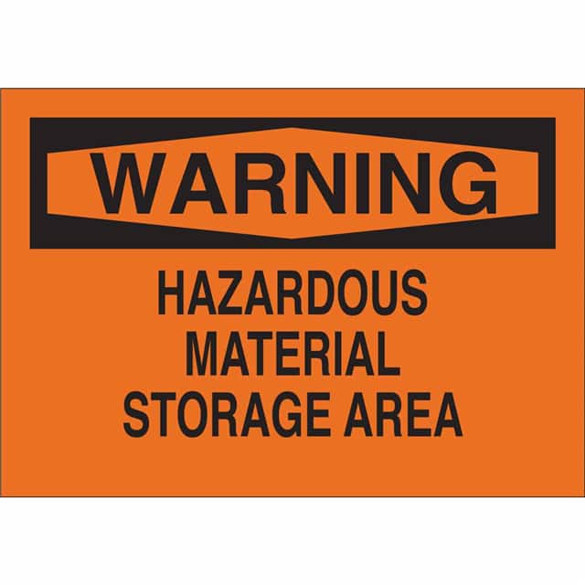 43315 B555 7X10 BLK/ORG WARNING