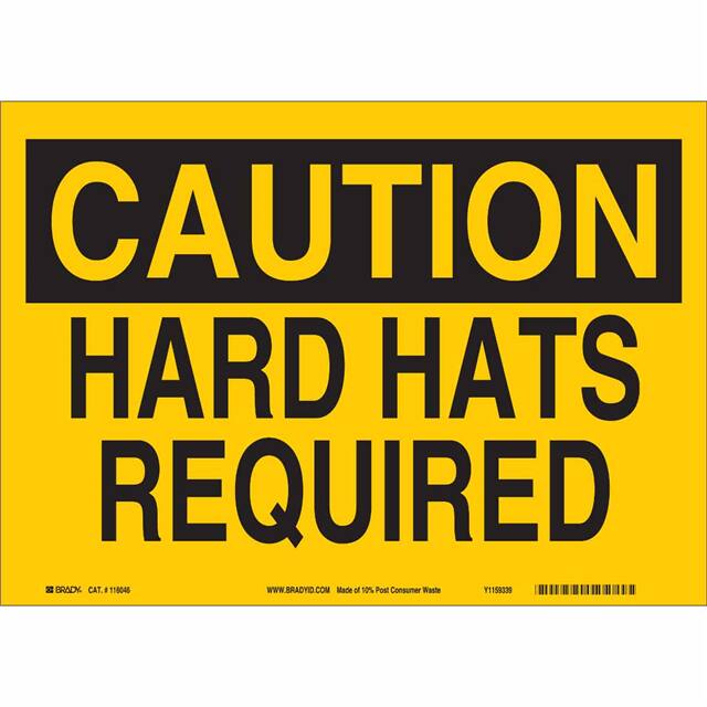 116211 B563,ECO, 7"H X 10"W, CAUTION SI