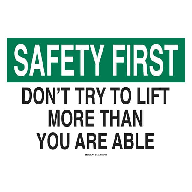 42889 B555 10X14 GRN/BLK/WHT SAFETY FI