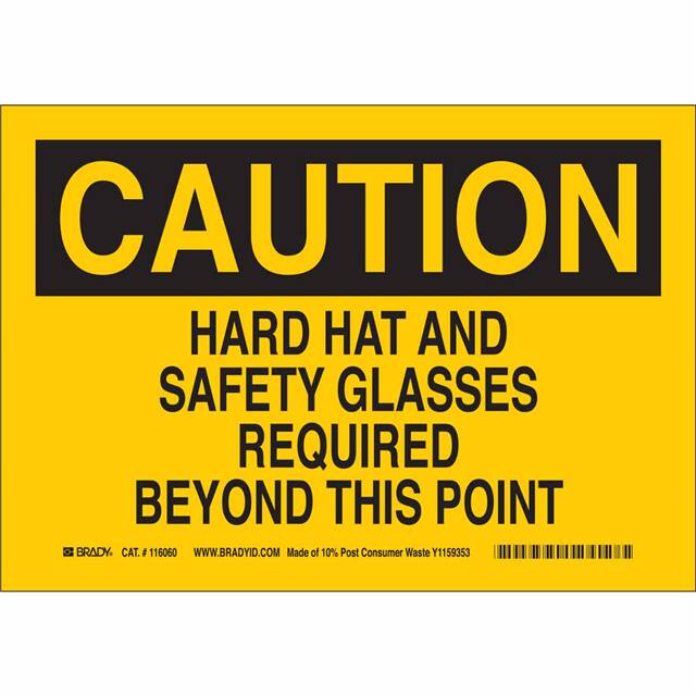 116224 B563,ECO, 7"H X 10"W, CAUTION SI