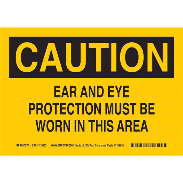116216 B563,ECO, 7"H X 10"W, CAUTION SI