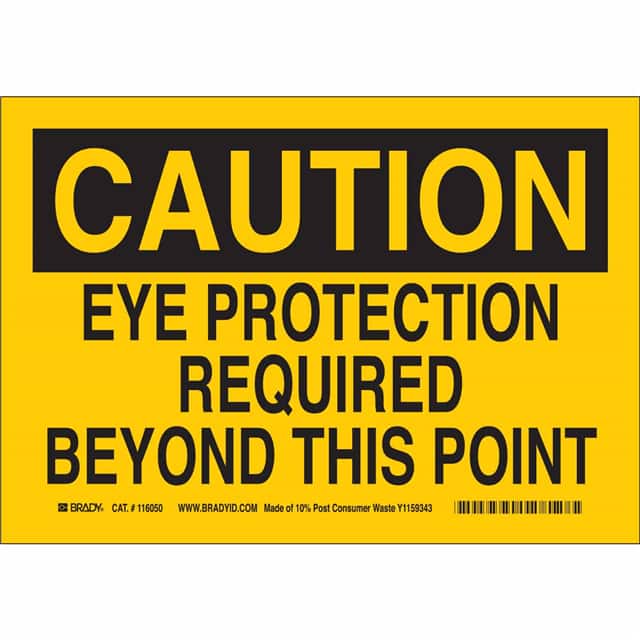 116215 B563,ECO, 10"H X 14"W, CAUTION S