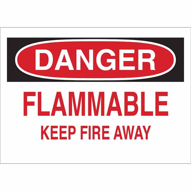 41889 B555 7X10 RED/BLK/WHT DANGER