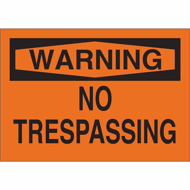 40765 B555 7X10 BLK/ORG WARNING