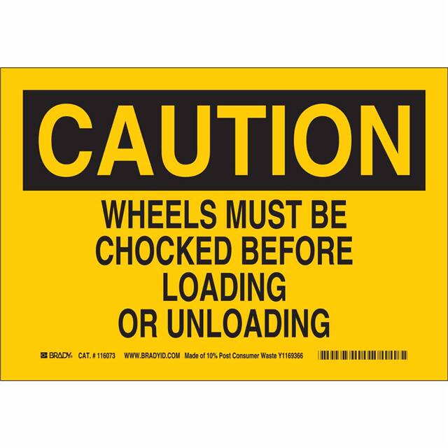 116236 B563,ECO, 10"H X 14"W, CAUTION S