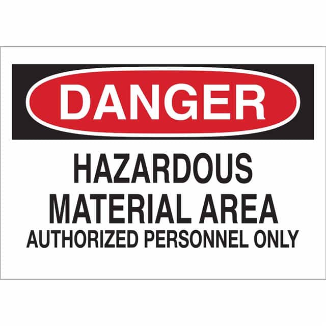 43020 B555 10X14 RED/BLK/WHT DANGER