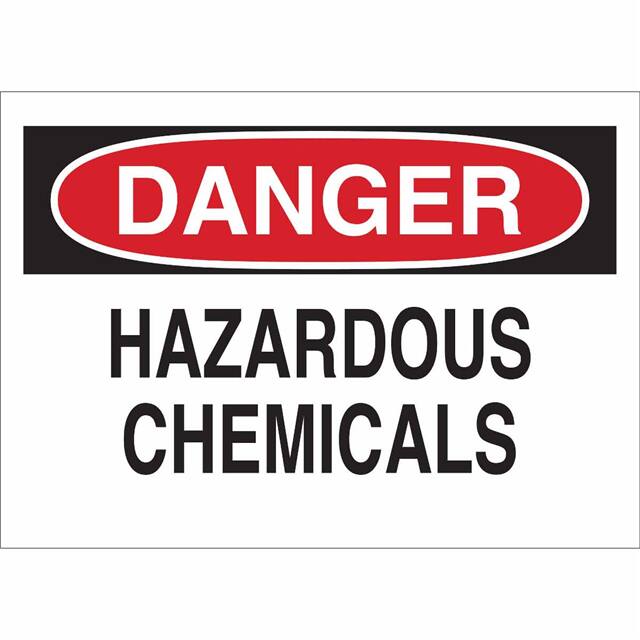 43017 B555 7X10 RED/BLK/WHT DANGER