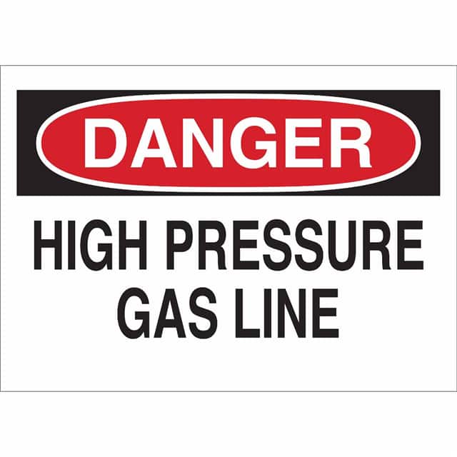 43023 B555 7X10 RED/BLK/WHT DANGER
