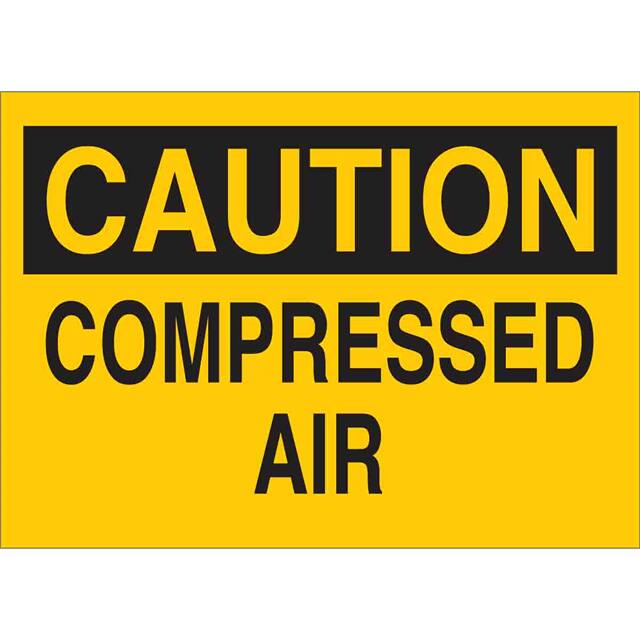 40833 B555 10X14 BLK/YEL CAUTION