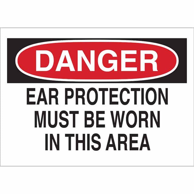 43056 B555 10X14 RED/BLK/WHT DANGER EA