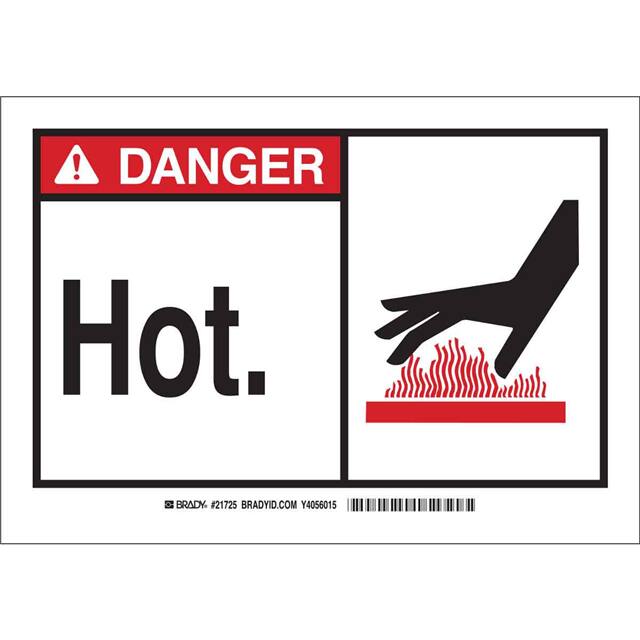 46643 B555 7X10 ANSI BLK,RED/WHT HOT