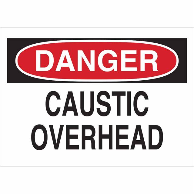 40871 B555 7X10 RED/BLK/WHT DANGER