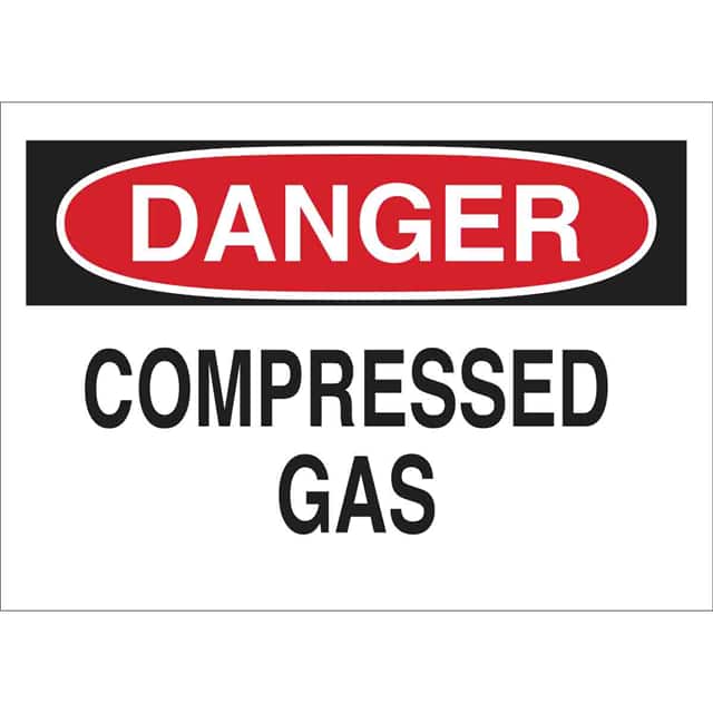 40886 B555 10X14 RED/BLK/WHT DANGER