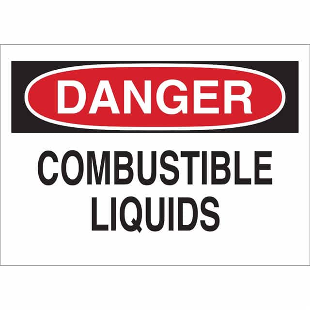 40881 B555 7X10 RED/BLK/WHT DANGER