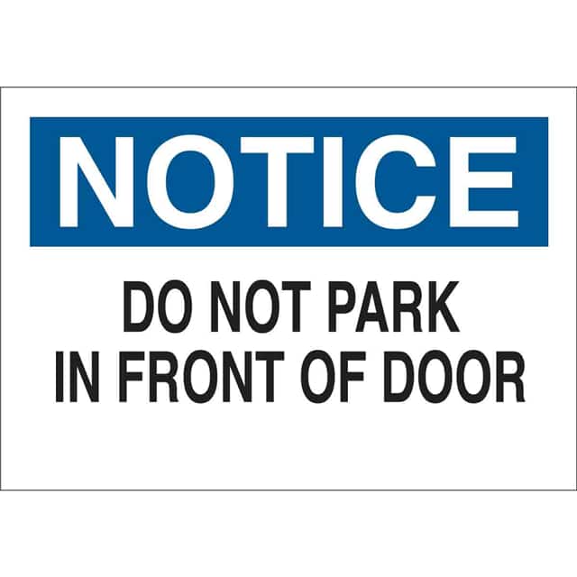 22532 B401 10X14 BLU/BLK/WHT NOTICE