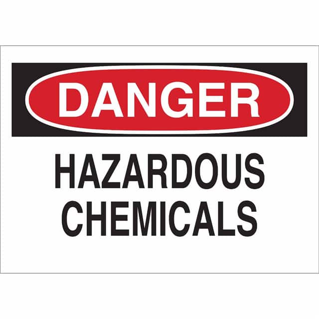 25441 B401 10X14 RED/BLK/WHT DANGER HA