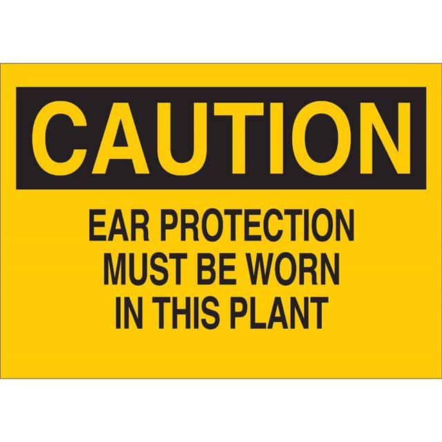 25459 B401 10X14 BLK/YEL CAUTION