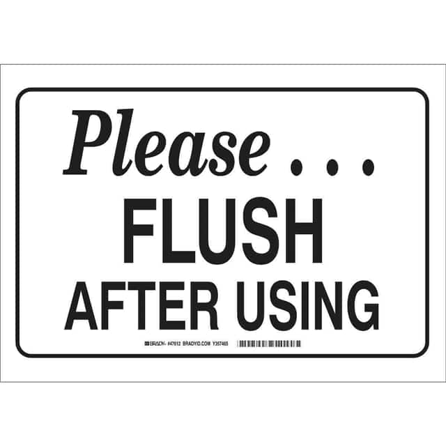 47606 B302 SAFETY SIGN 10X14 BLK/WHT