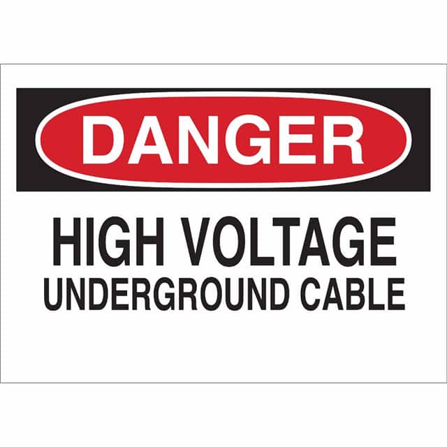 25551 B401 10X14 RED/BLK/WHT DANGER