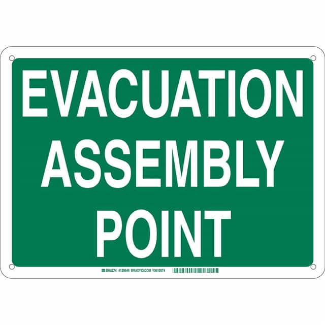 139653 B401 14X20 WHT/GN EVACUATION ASS