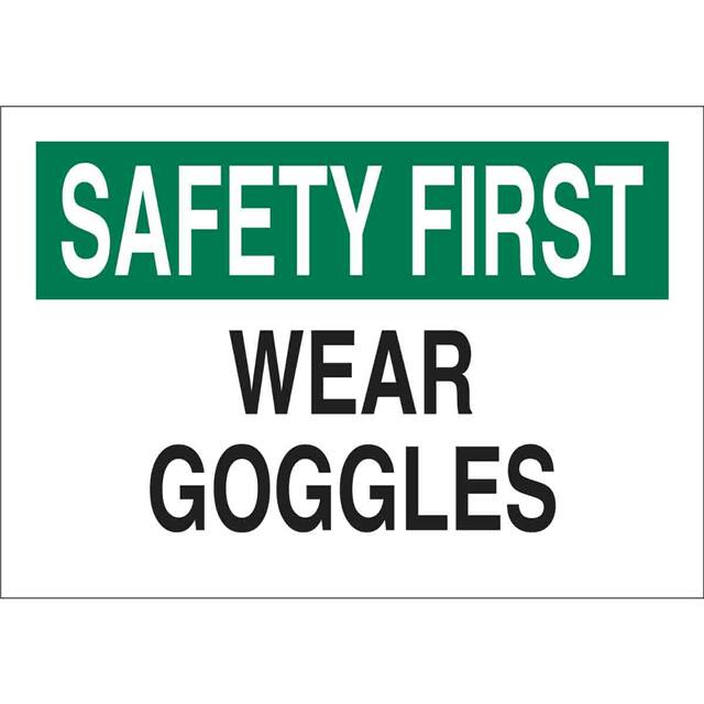 25583 B401 10X14 GRN/BLK/WHT SAFETY FI
