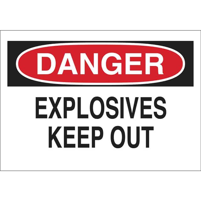 25659 B401 10X14 RED/BLK/WHT DANGER