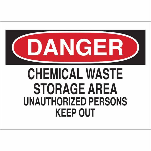 22080 B401 10X14 RED/BLK/WHT DANGER