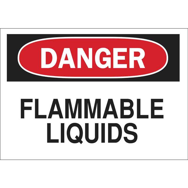 25665 B401 10X14 RED/BLK/WHT DANGER FL