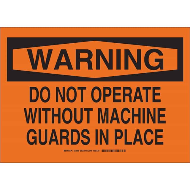 23910 B450 SAFETY SIGNS BLK/ORG
