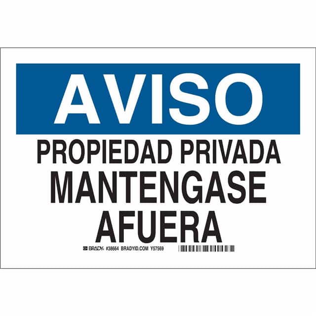 38664 B401 10X14 BLU/BLK/WHT SPANISH