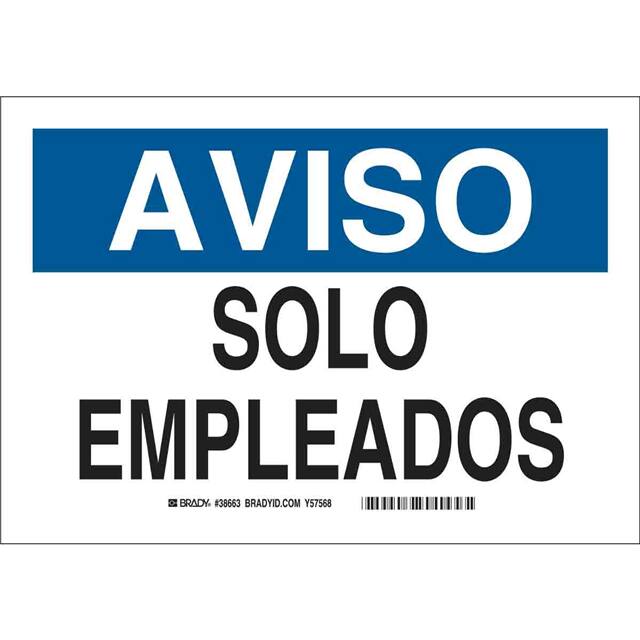 38663 B401 10X14 BLU/BLK/WHT SPANISH