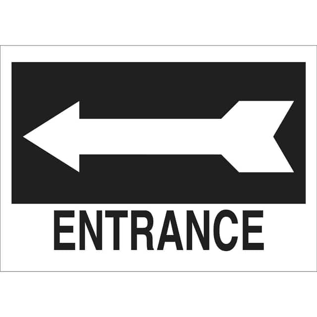25768 B401, BLK/WHT,10X14",ENTRANCE AR