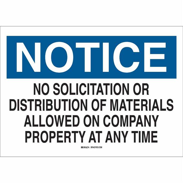 22160 B401 10X14 BLU/BLK/WHT NOTICE