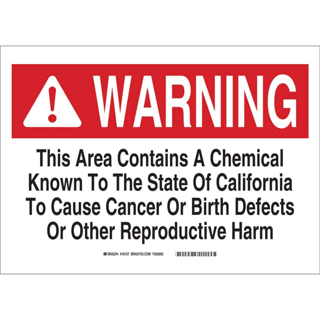 18158 B450 SAFETY SIGNS BLK/RED/WHT