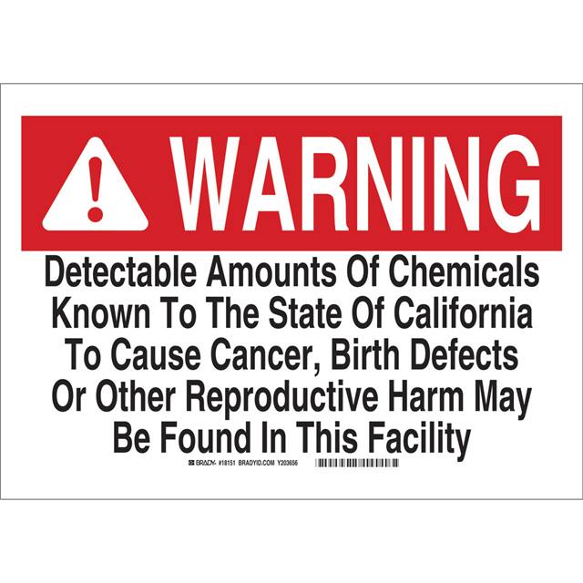 18152 B450 SAFETY SIGNS BLK/RED/WHT