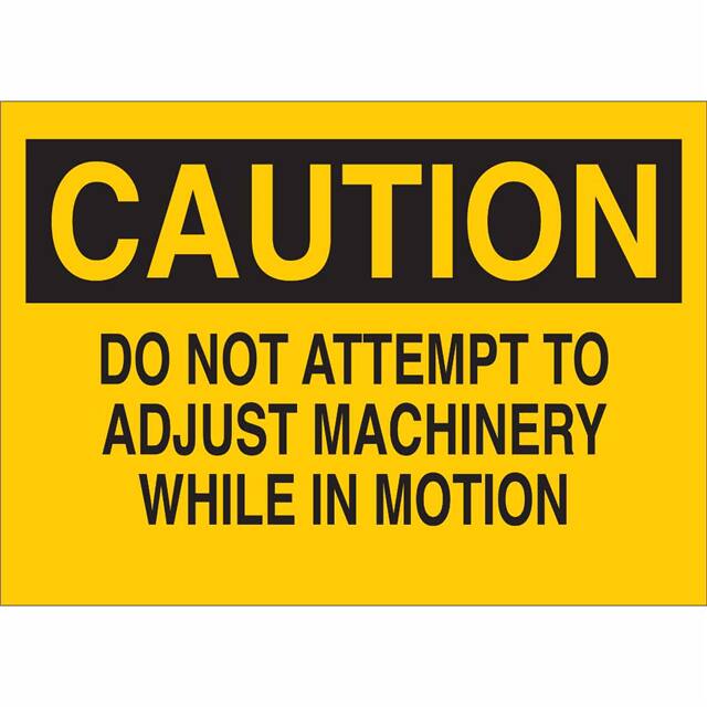22870 B401 10X14 BLK/YEL CAUTION