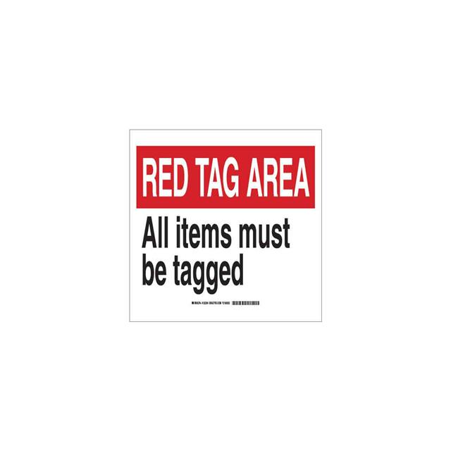 122294 B401 10X14 RED,BLK/WHT RED TAG A